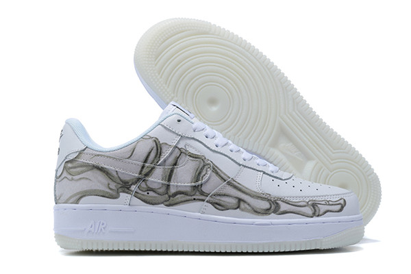 Women's Air Force 1 Low Top White Shoes 076